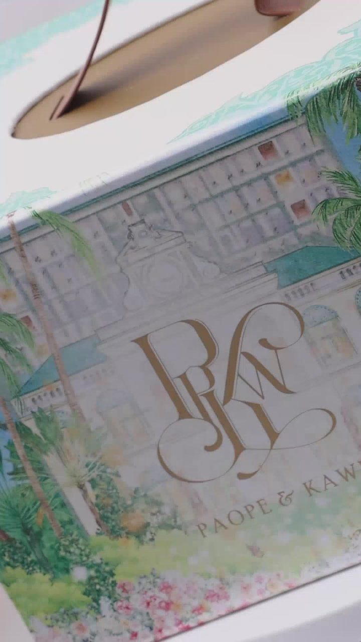 Video of "The One" luxury wedding invitations designed and produced by Auréon.