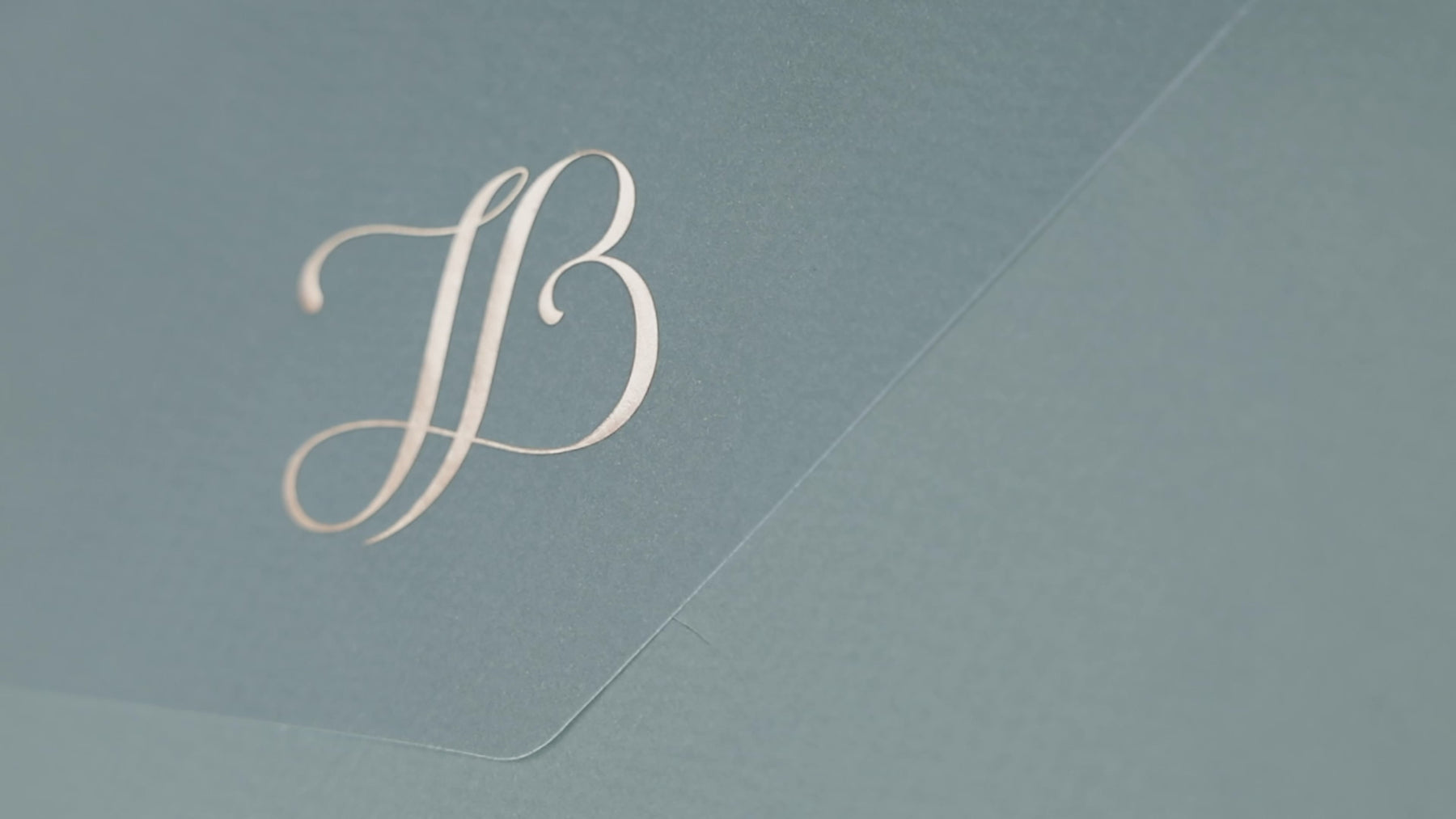Video of a luxury wedding invitation set made by Auréon.
